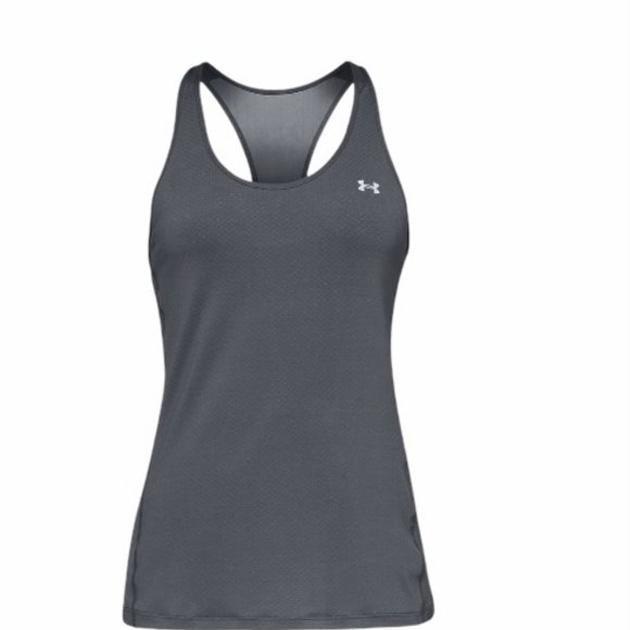 🌹 SALE 🌹 Under Armour T-Shirts Tank Gray Stretch Women's Size UA 1328962 396 - Picture 5 of 7